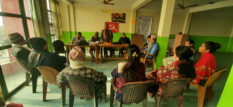 बर्दघाट नगरमा क्रान्तिकारी माओवादीको सांगठनिक कार्यक्रम तीब्र