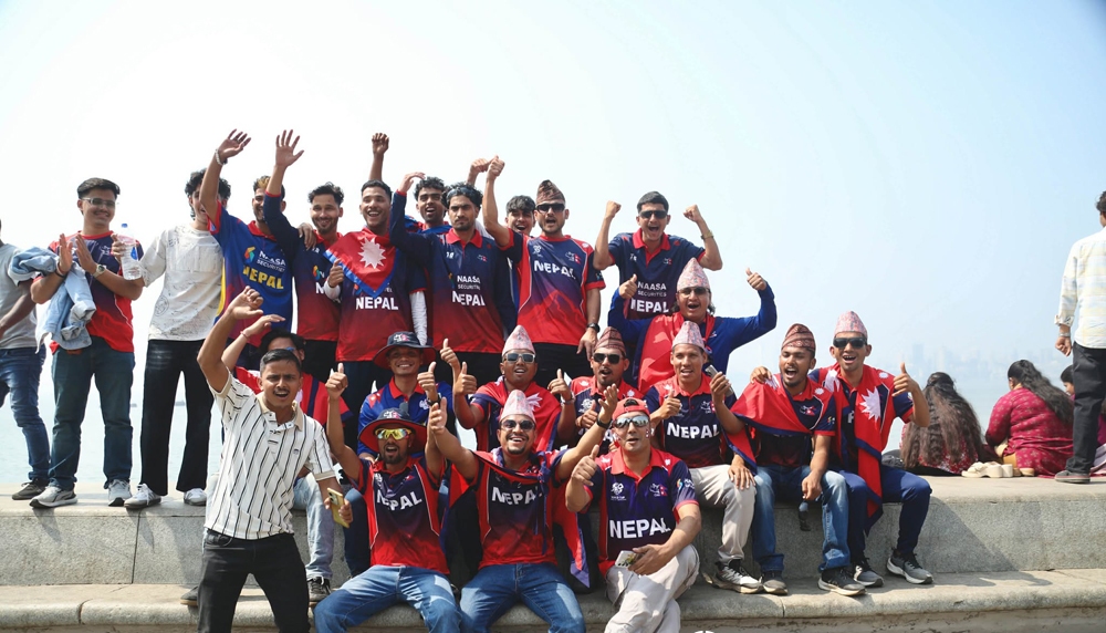 आईसीसी टी २० विश्वकपको मुम्बईमा नेपाली समर्थकको उत्साह