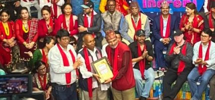 रक्तिम साँस्कृतिक अभियानका अध्यक्ष नारायण शर्मा सम्मानित रक्तिम साँस्कृतिक अभियानका अध्यक्ष नारायण शर्मा सम्मानित